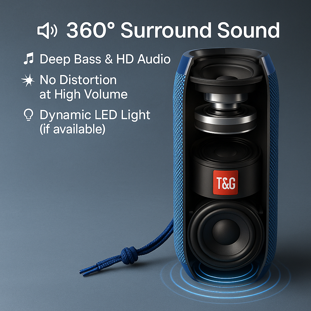 Portable Bluetooth and Wireless Speaker