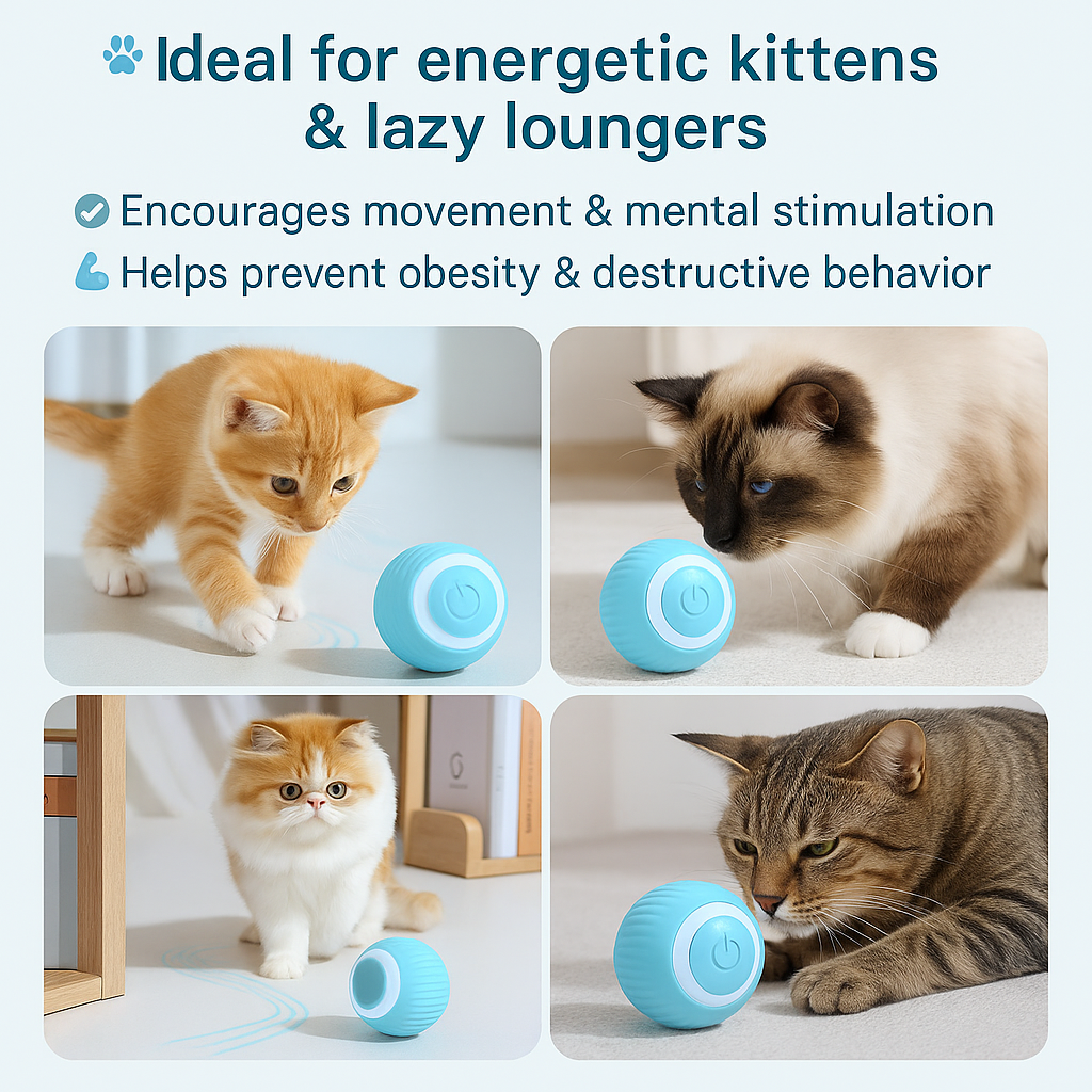 Interactive Smart Ball Toys for Cats