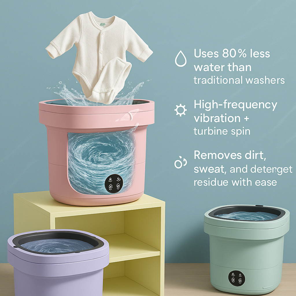 Mini Portable Foldable Washing Machine