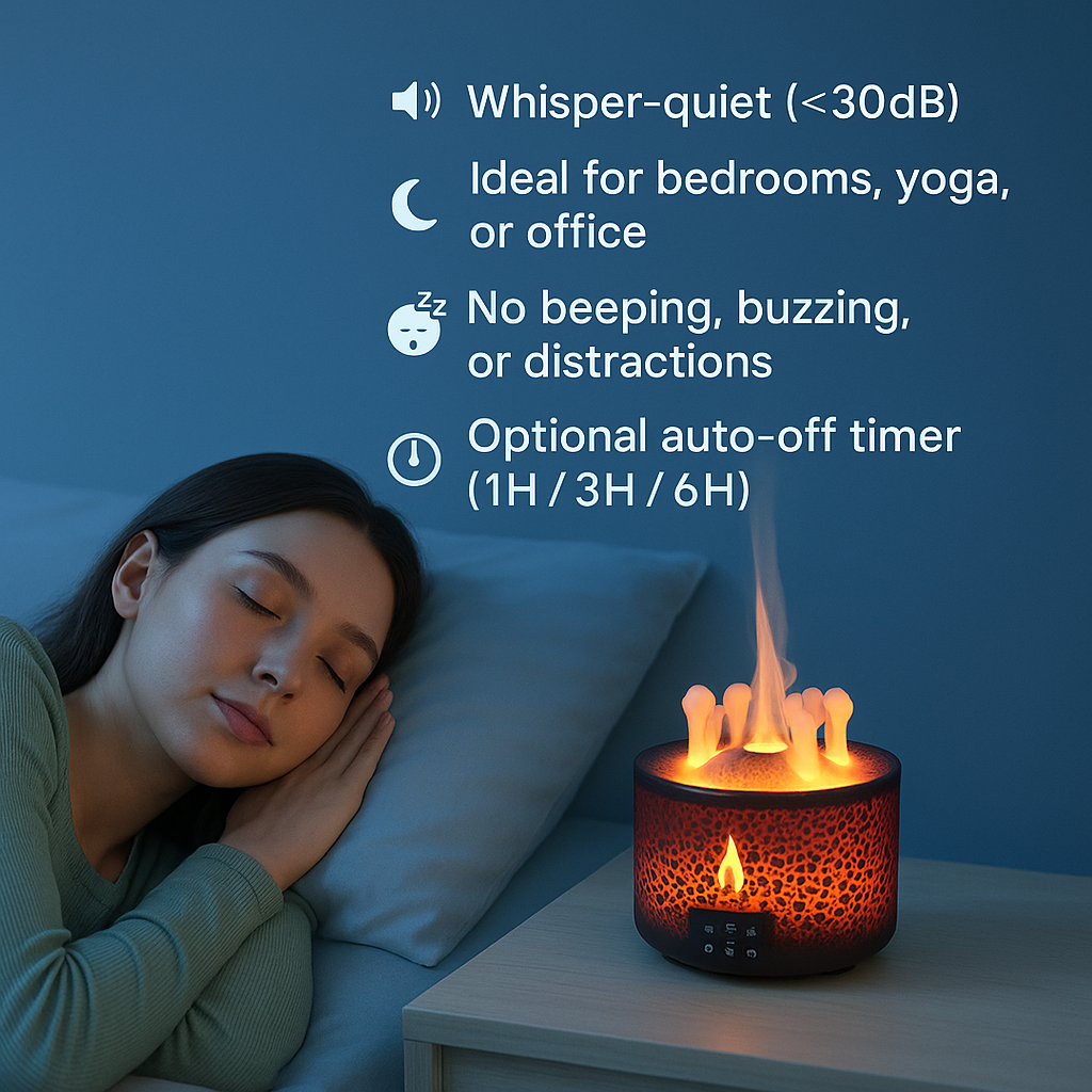 MagmaMistMagic- The Volcano Fire Flame Air Humidifier Aroma Diffuser