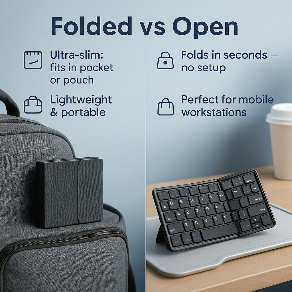 Universal Wireless Bluetooth Keyboard with Touchpad