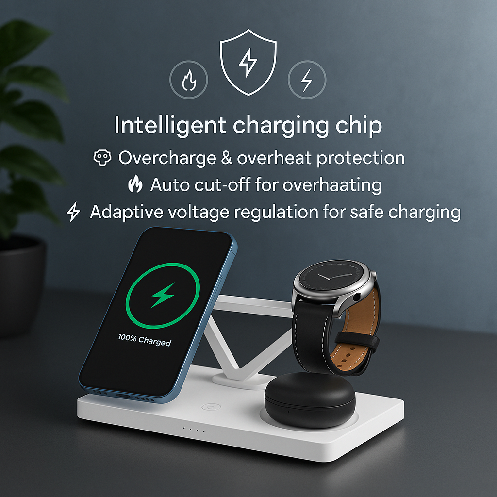 3 in 1 Wireless Charger Station