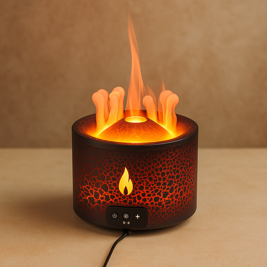 MagmaMistMagic- The Volcano Fire Flame Air Humidifier Aroma Diffuser