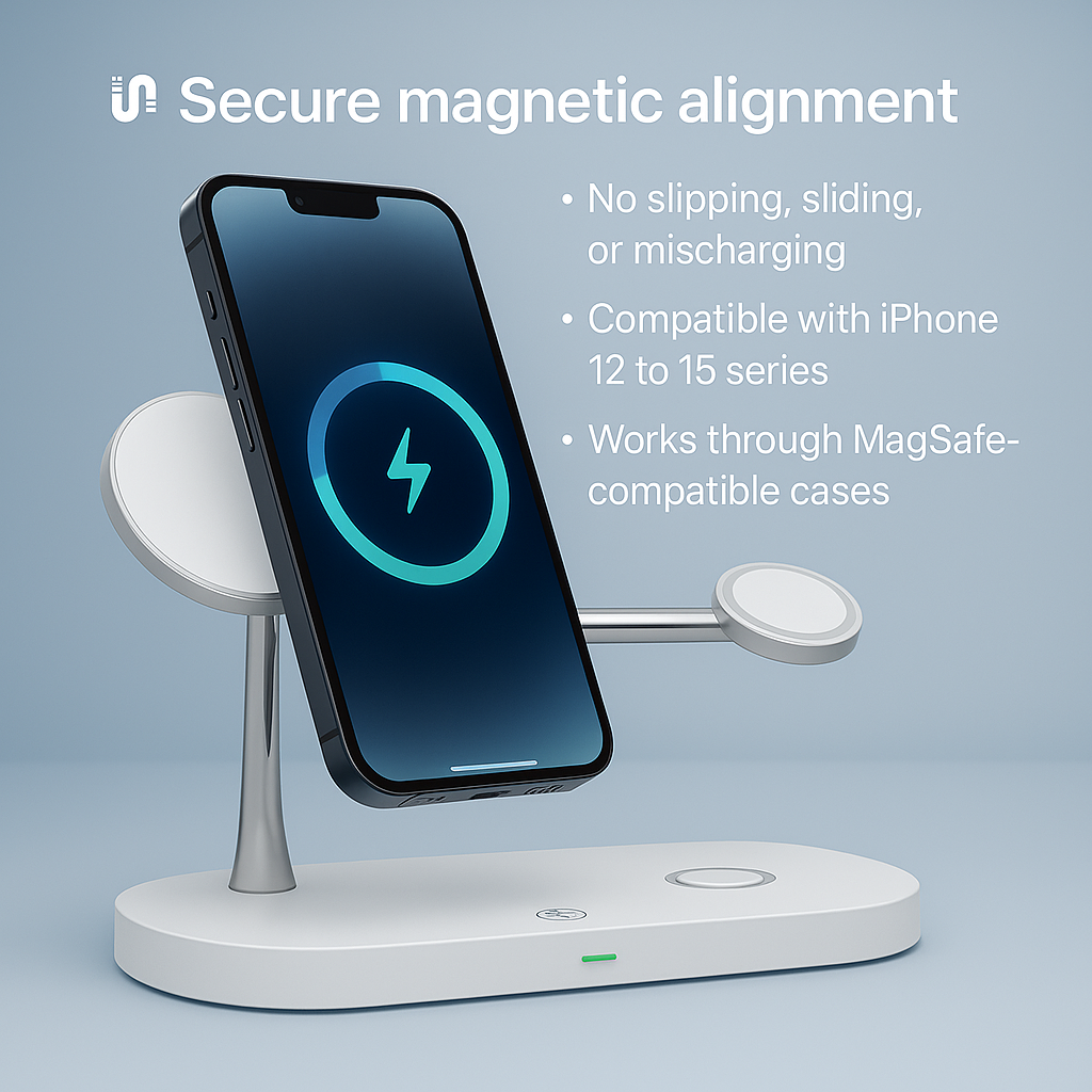 MagSwirl: The 3 in 1 Wireless Magsafe Charger