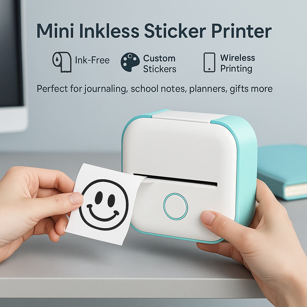 Mini Inkless Sticker Printer