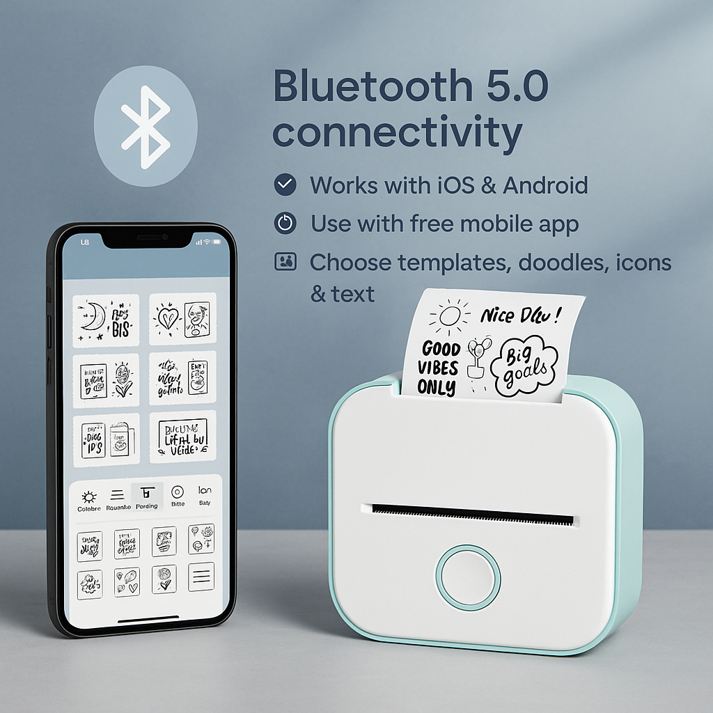 Mini Inkless Sticker Printer