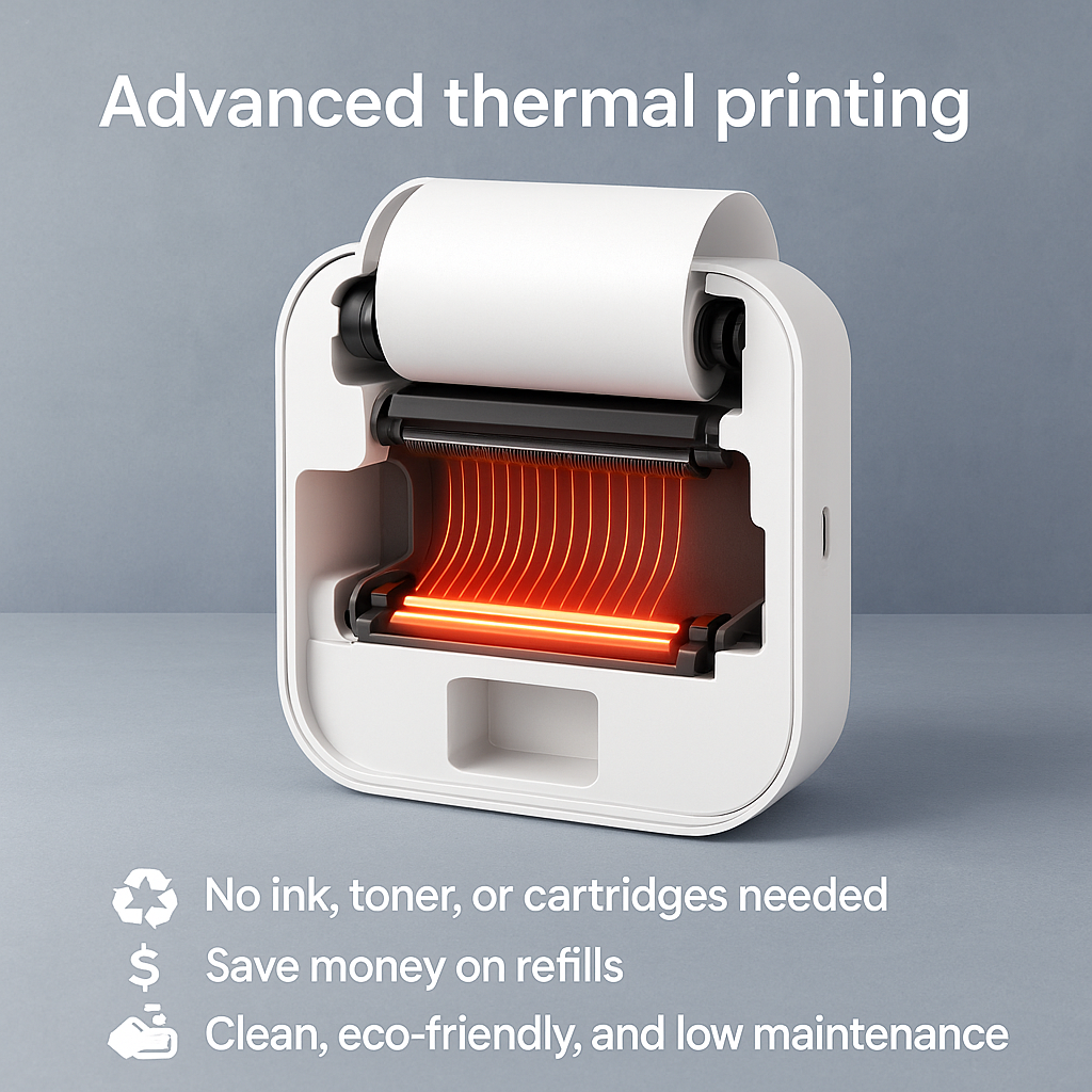 Mini Inkless Sticker Printer