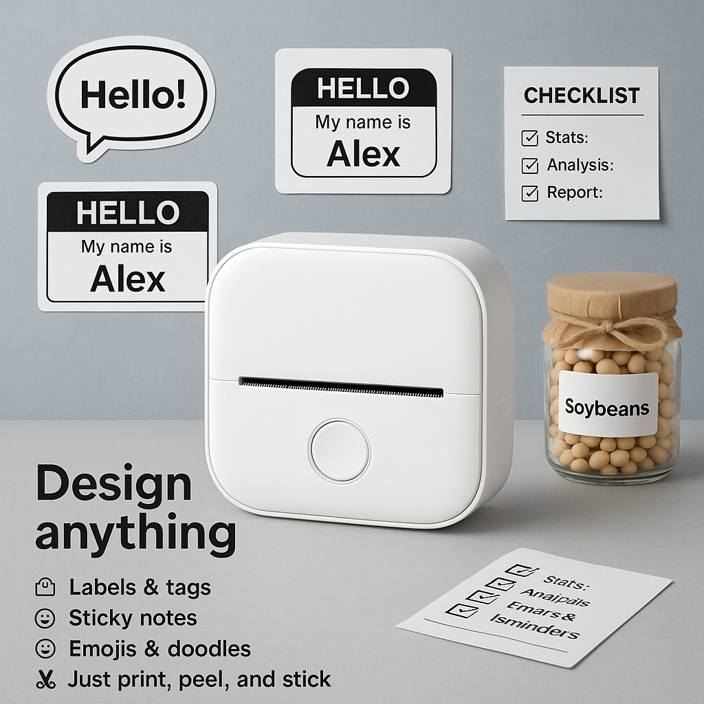 Mini Inkless Sticker Printer