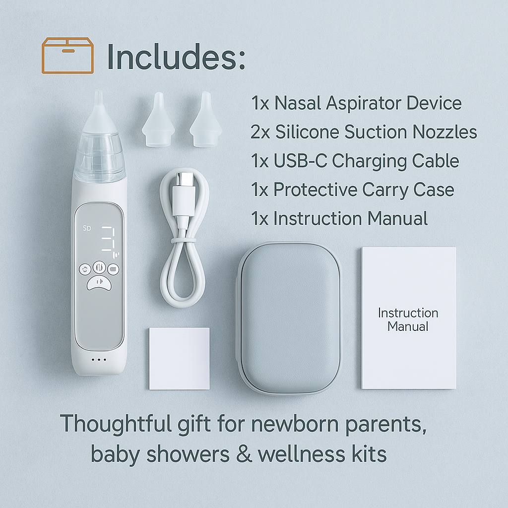 Electric Baby Nasal Aspirator – Safe & Effective Mucus Relief for Infants & Toddlers