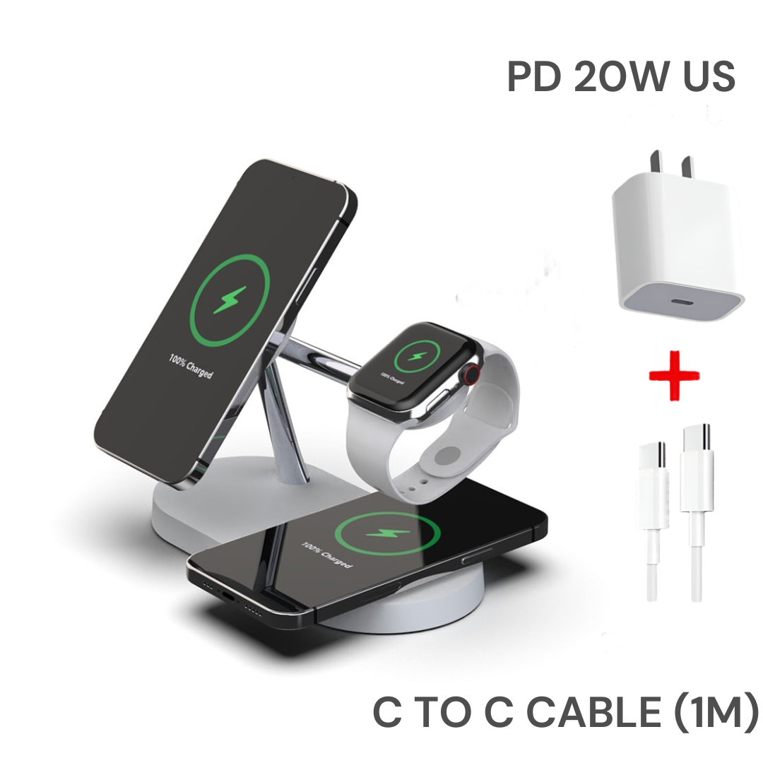 MagSwirl: The 3 in 1 Wireless Magsafe Charger