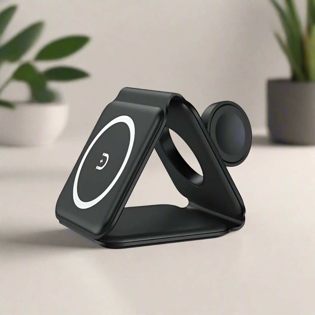 ProFoldMax: The Ultimate 3-in-1 Foldable Wireless Charger - Technoleep