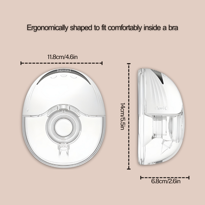 Wearable Electric Breast Pump – Hands-Free, BPA-Free, 12 Suction Modes & Quiet Operation for Busy Moms