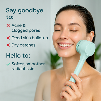 Electric Bath Brush with 5 Replaceable Heads – Long Handle, USB Rechargeable, Deep Cleansing & Exfoliating Body Scrubber