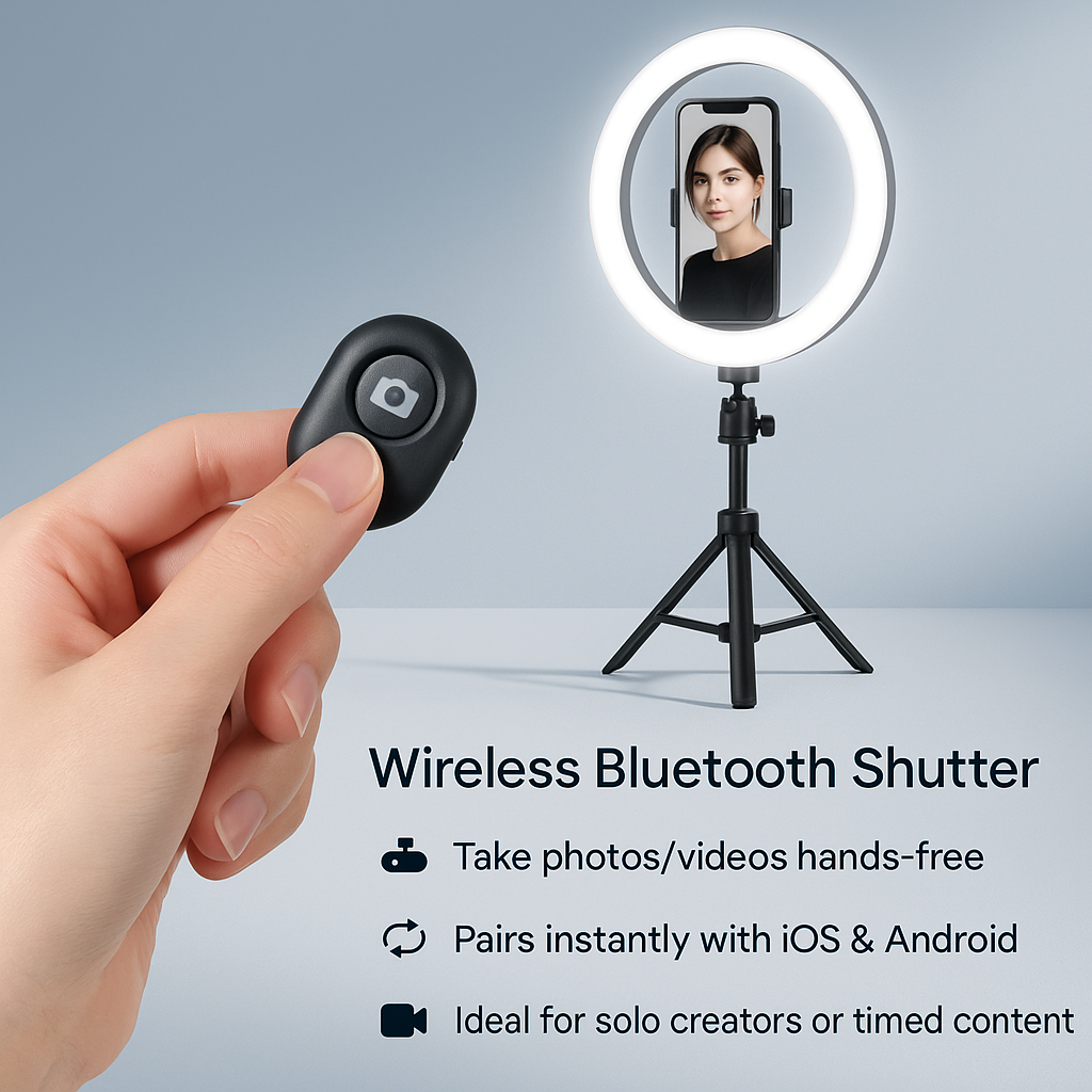 LED Selfie Ring Light with Tripod Stand & Phone Holder
