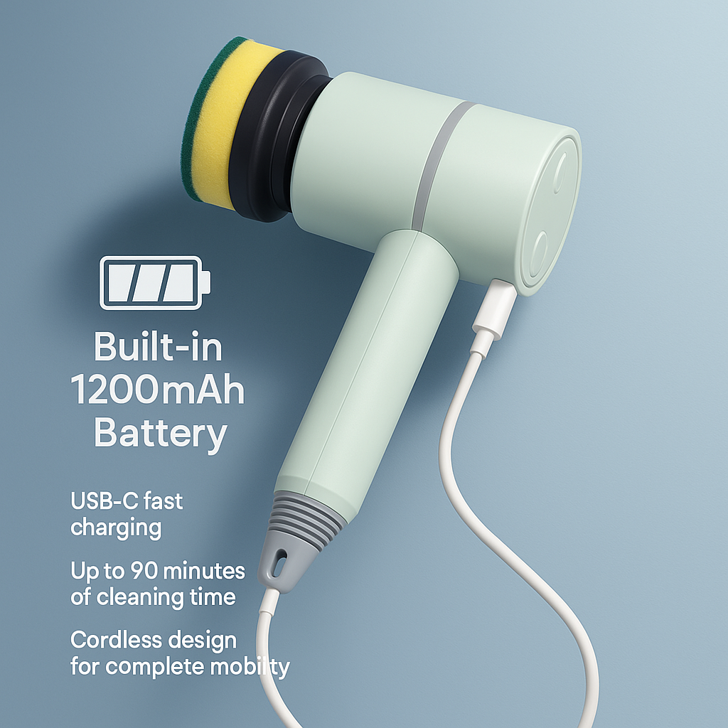 Multi-functional Handheld Electric Dishwashing Brush