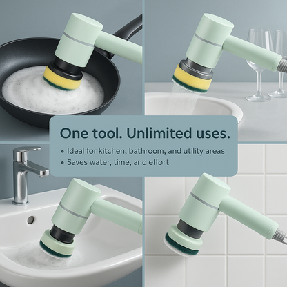 Multi-functional Handheld Electric Dishwashing Brush