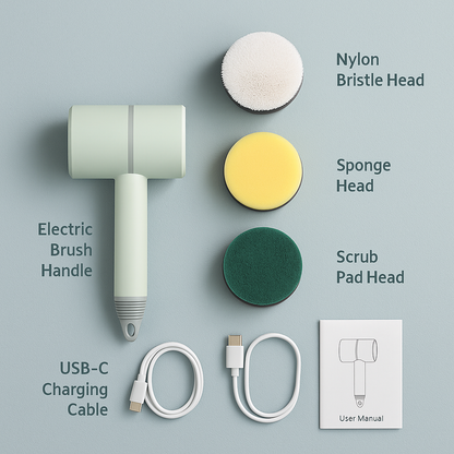 Multi-functional Handheld Electric Dishwashing Brush