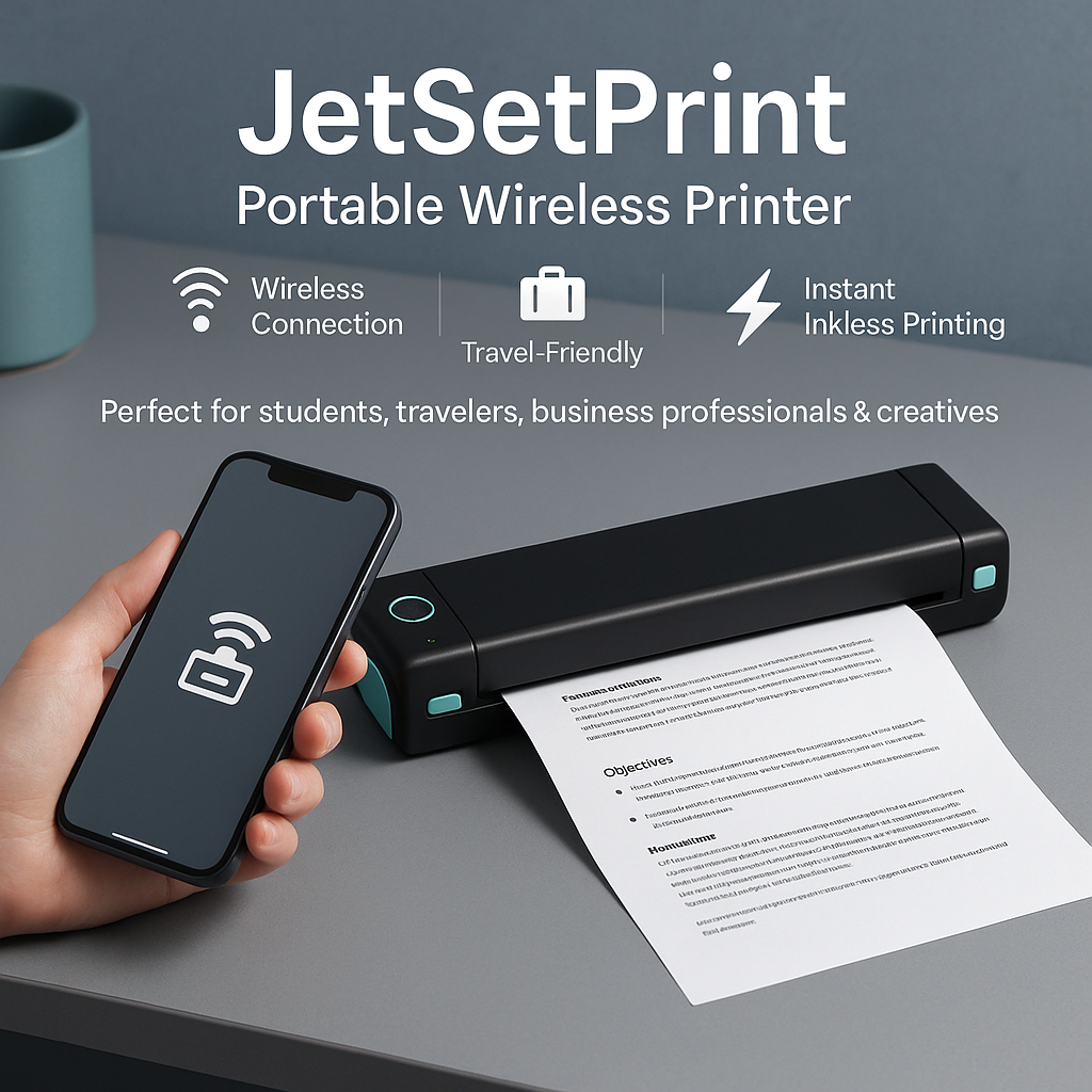 JetSetPrint- The Portable wireless printer
