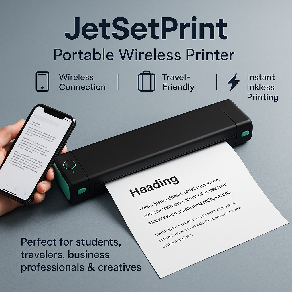 JetSetPrint- The Portable wireless printer