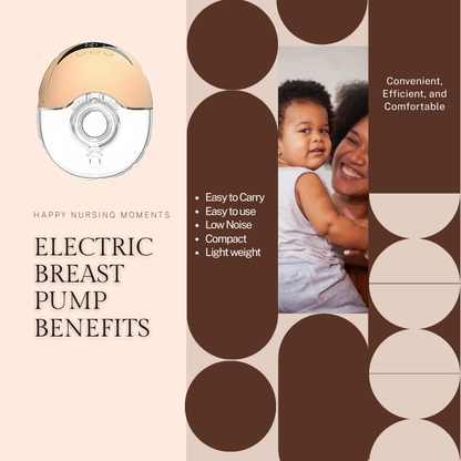 Wearable Electric Breast Pump – Hands-Free, BPA-Free, 12 Suction Modes & Quiet Operation for Busy Moms