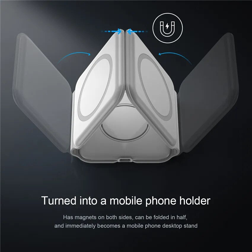 ProFoldMax: The Ultimate 3-in-1 Foldable Wireless Charger - Technoleep