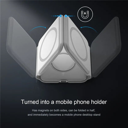 ProFoldMax: The Ultimate 3-in-1 Foldable Wireless Charger - Technoleep