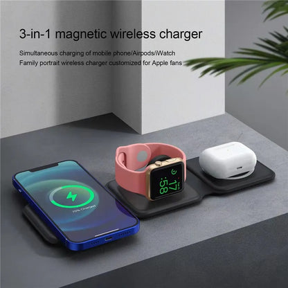 ProFoldMax: The Ultimate 3-in-1 Foldable Wireless Charger - Technoleep