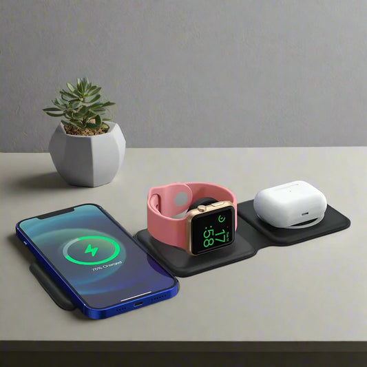 ProFoldMax: The Ultimate 3-in-1 Foldable Wireless Charger