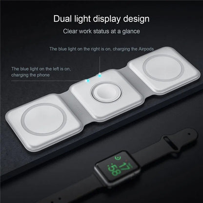 ProFoldMax: The Ultimate 3-in-1 Foldable Wireless Charger - Technoleep