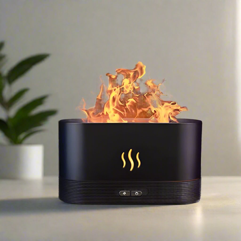 Flame aromatherapy essential oil diffuser