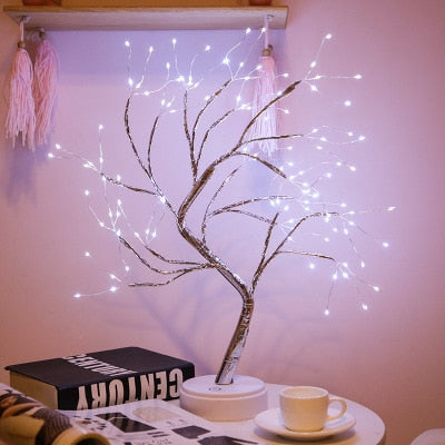 Mini White Led Christmas Tree